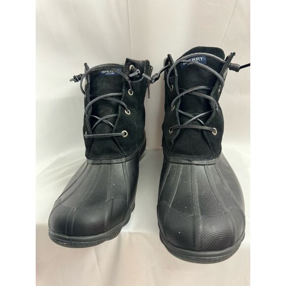 Sperry Women’s Waterproof Duck Boots - Black, Size 12M - STS80422 Spring Rain - Picture 2 of 8